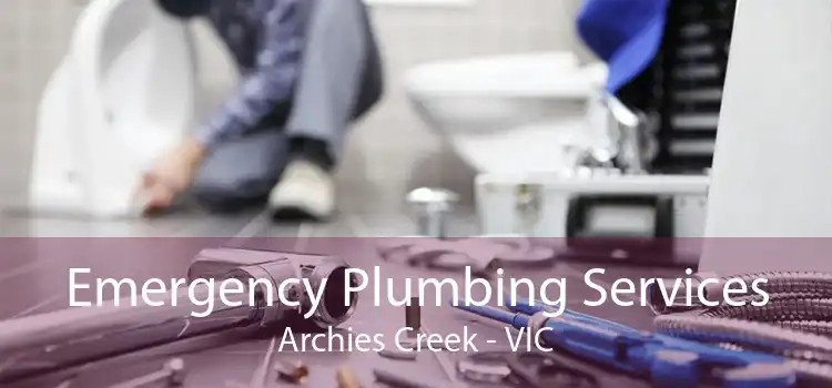 Emergency Plumbing Services Archies Creek - VIC