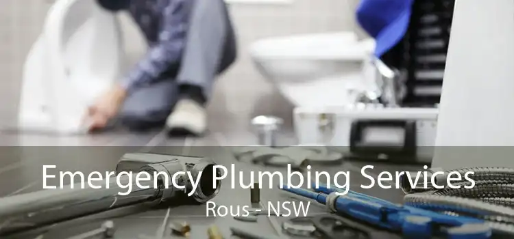 Emergency Plumbing Services Rous - NSW