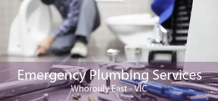 Emergency Plumbing Services Whorouly East - VIC