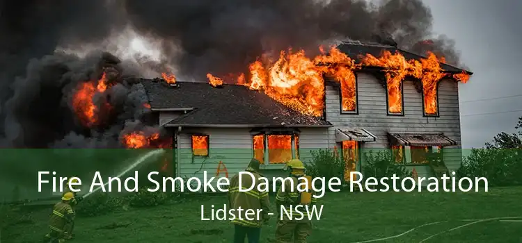 Fire And Smoke Damage Restoration Lidster - NSW