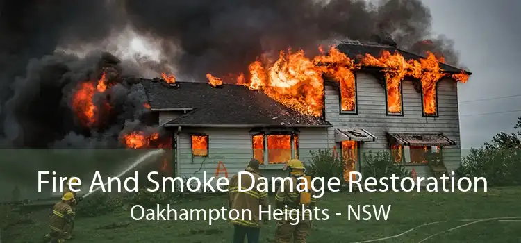 Fire And Smoke Damage Restoration Oakhampton Heights - NSW