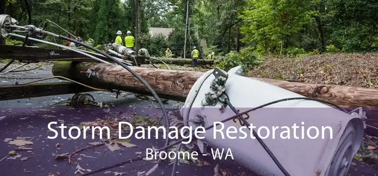 Storm Damage Restoration Broome - WA