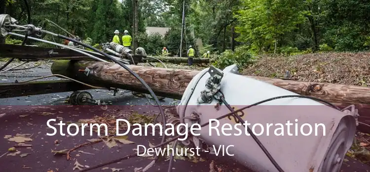 Storm Damage Restoration Dewhurst - VIC
